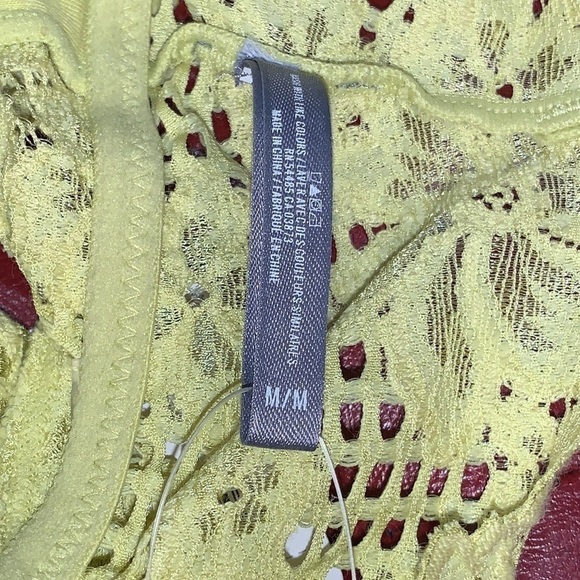 AERIE yellow lace bralette size Medium - Picture 5 of 8